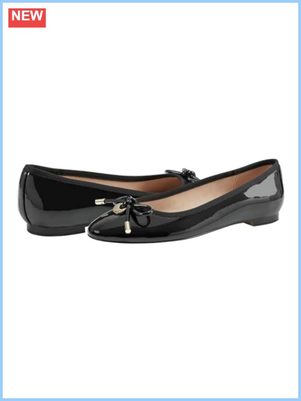 Ballet Flat with Bow Detail and Cushioned Footbed Slip-On